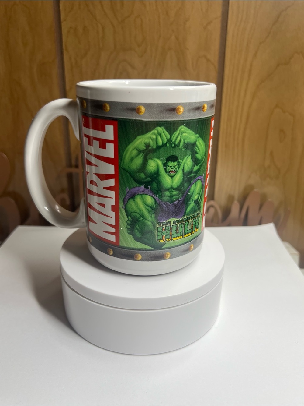 Marvel Green Hulk Ceramic Mug with Red Logo